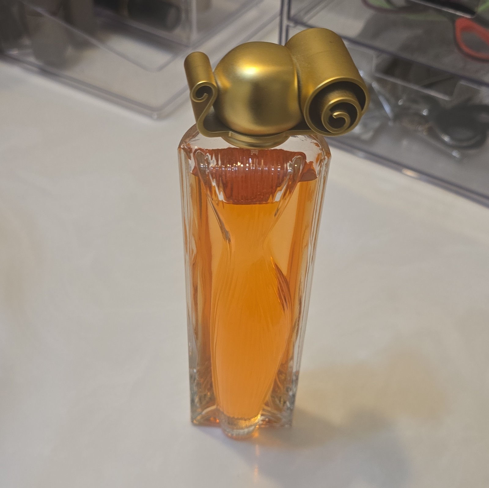 Givenchy Organza Eau de Parfum EDP 100 ml 3.3 Oz Gold Cap France Vintage Bottle
