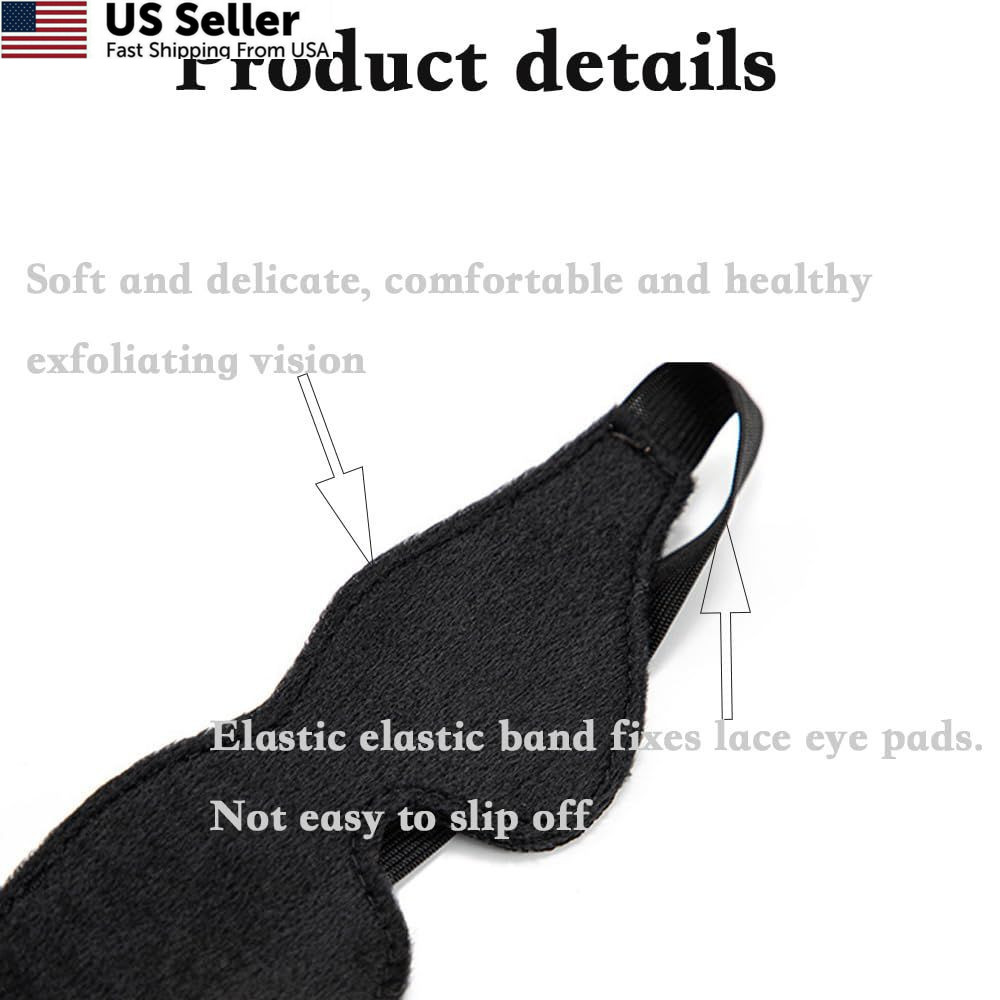 Satin Eye Mask Soft Comfortable Silk Sleeping Cover Blindfold Black USA