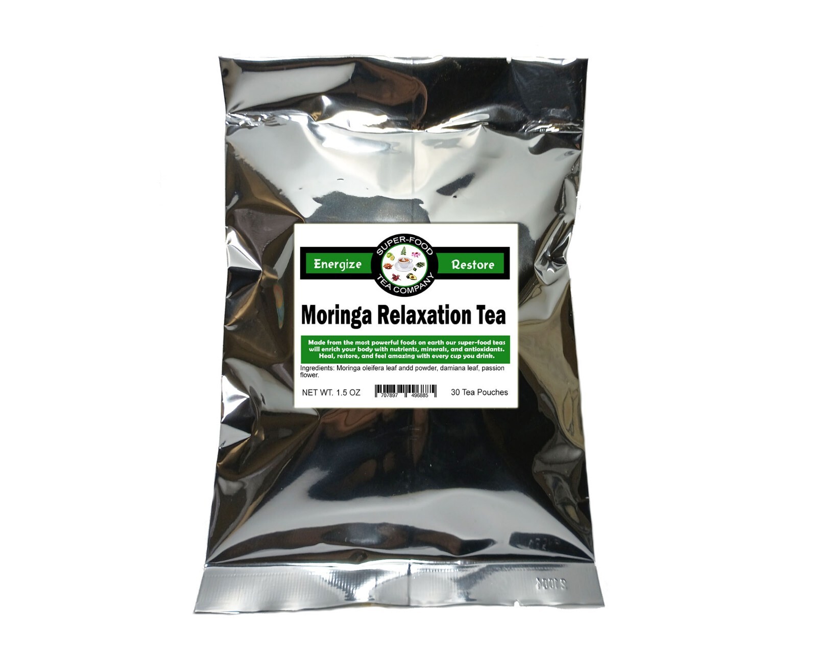 30 Moringa Relaxation Tea Bags – Anxiety, Stress, Calm, Sleep & More