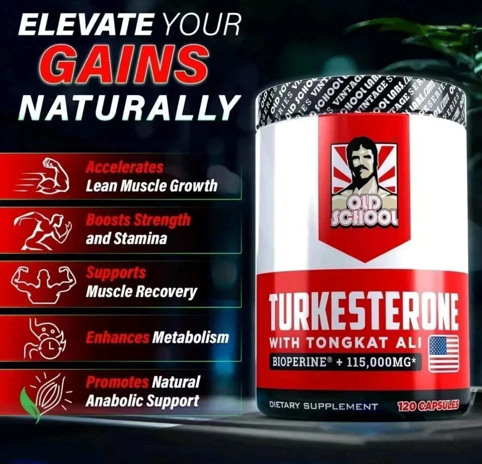 Turkesterone 15.000mg, 120 Capsules – Non-GMO & Gluten Free Supplement