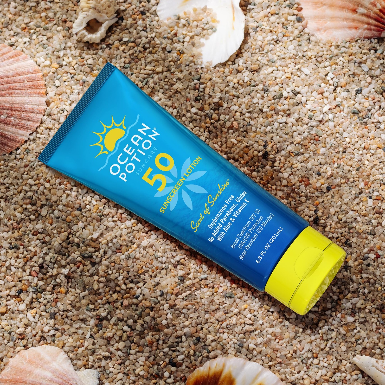 Ocean Potion SPF 50 Sunscreen Body Lotion, Broad 6.8 Fl Oz (Pack of 1)