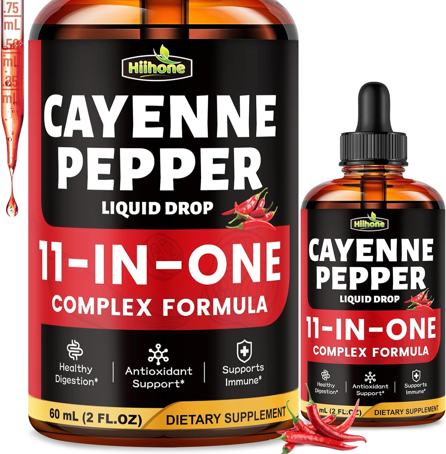 11-in-1 Cayenne Pepper Drops – Supports Healthy Digestion & Immune