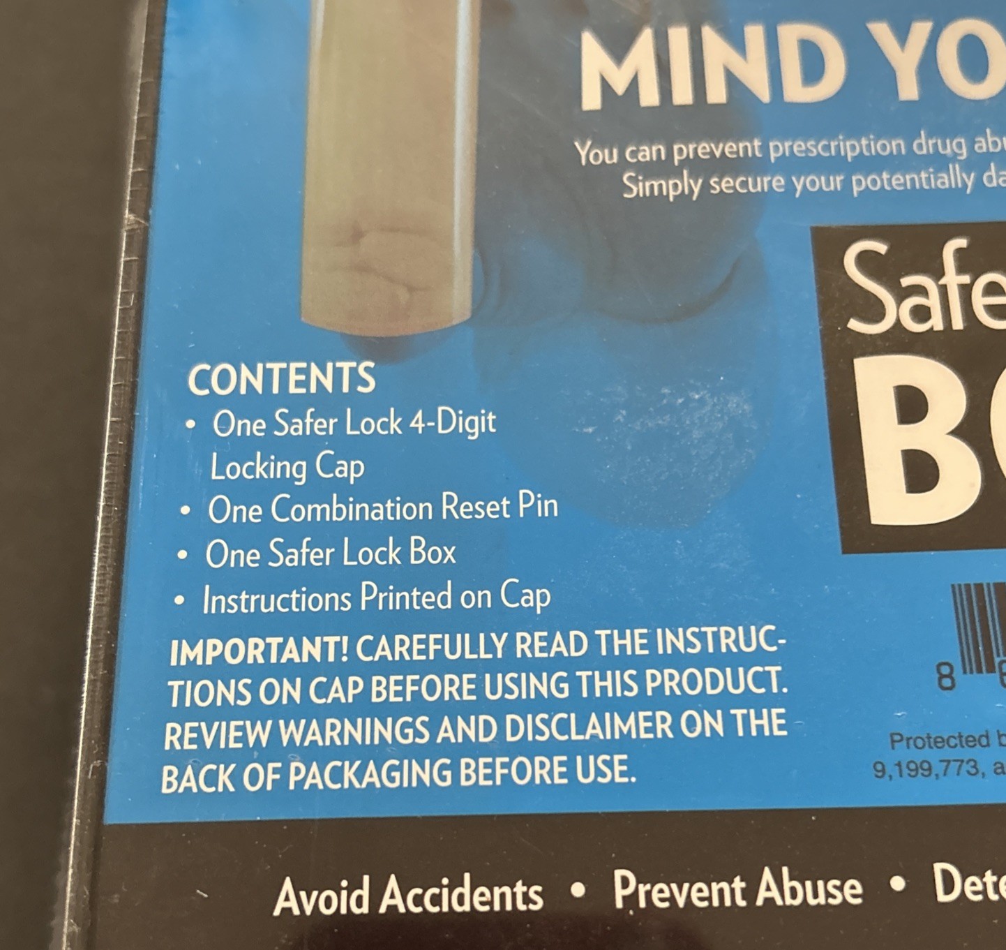 Safer Lock Box, Secure Medicine Box, 4-Digit Combination Lock, New & Sealed!