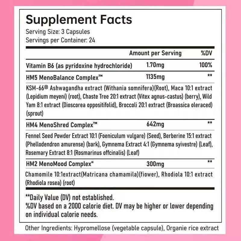 2 PACK Happy Mammoth Hormone Harmony Natural Hormonal Support for Women 72 Caps