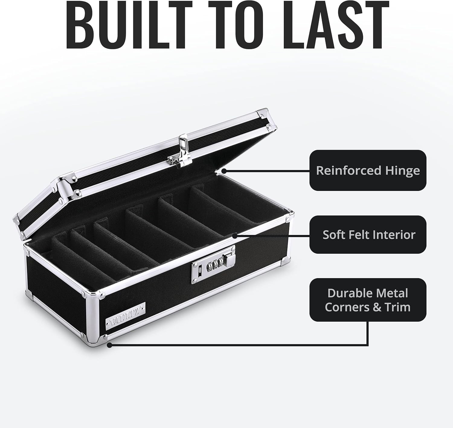 Secure Medicine Organizer – Locking Box with 7 Compartments & Combination Lock