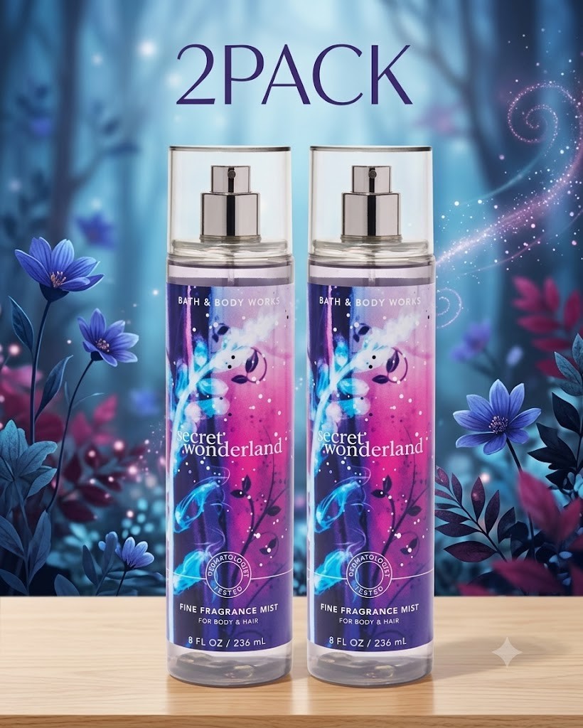 NEW Bath & Body Works 2 PACK Secret Wonderland Fine Fragrance Mist 8 fl oz