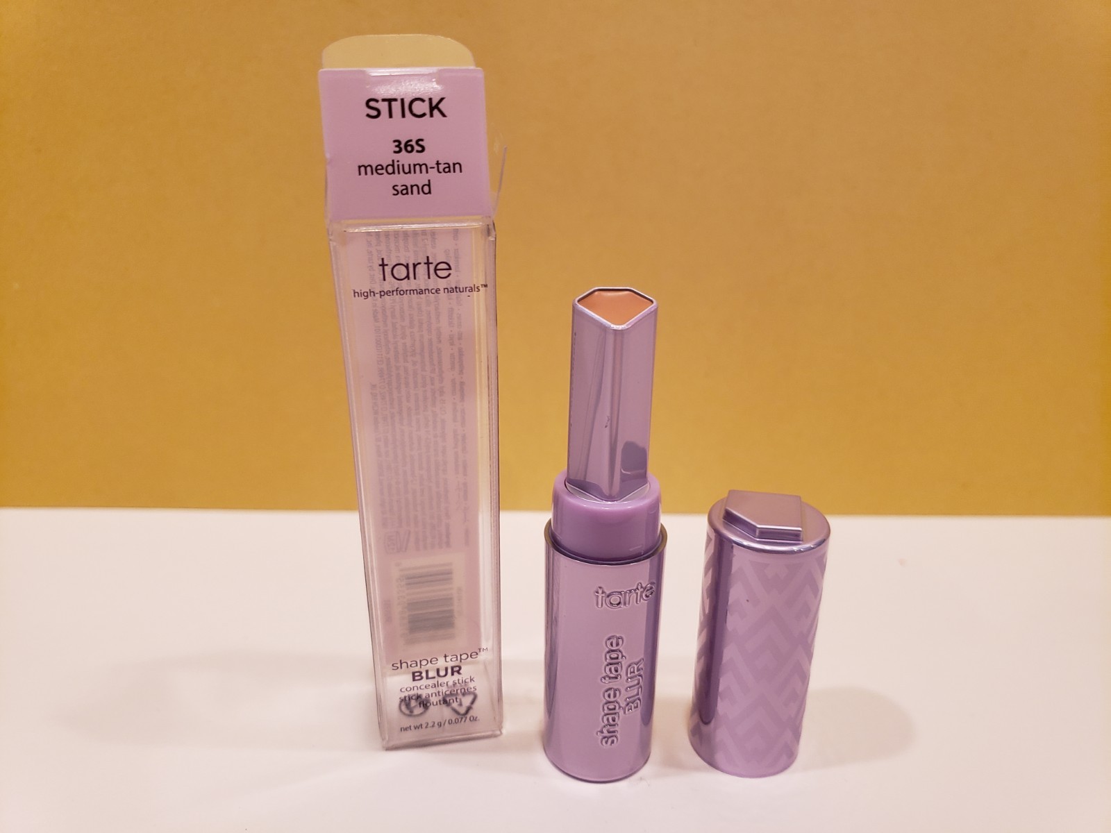 Tarte ~ Shape Tape Blur Concealer Stick~#36S Medium-Tan Sand ~ 0.077 oz ~ NIB