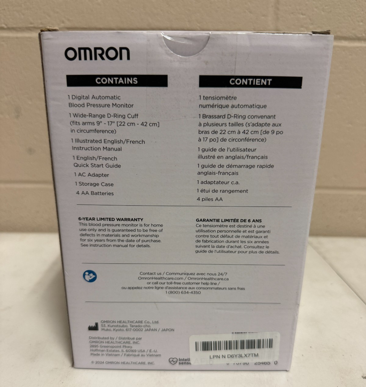 OMRON Platinum Blood Pressure Monitor, Upper Arm Cuff, Digital Bluetooth Blood P