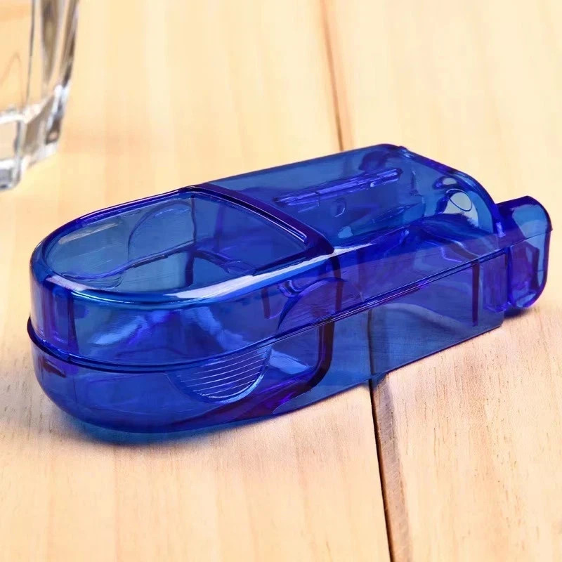 New PILL CUTTER Splitter Half Storage Compartment Box Medicine Tablet Holder.