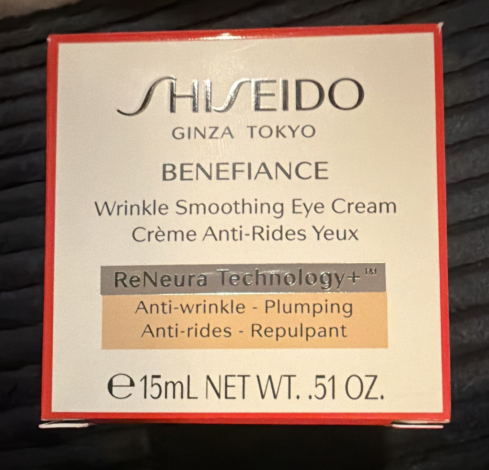 Shiseido Benefiance Anti-Wrinkle Plumping Eye Cream for Eyes 15 mL/0.51 oz