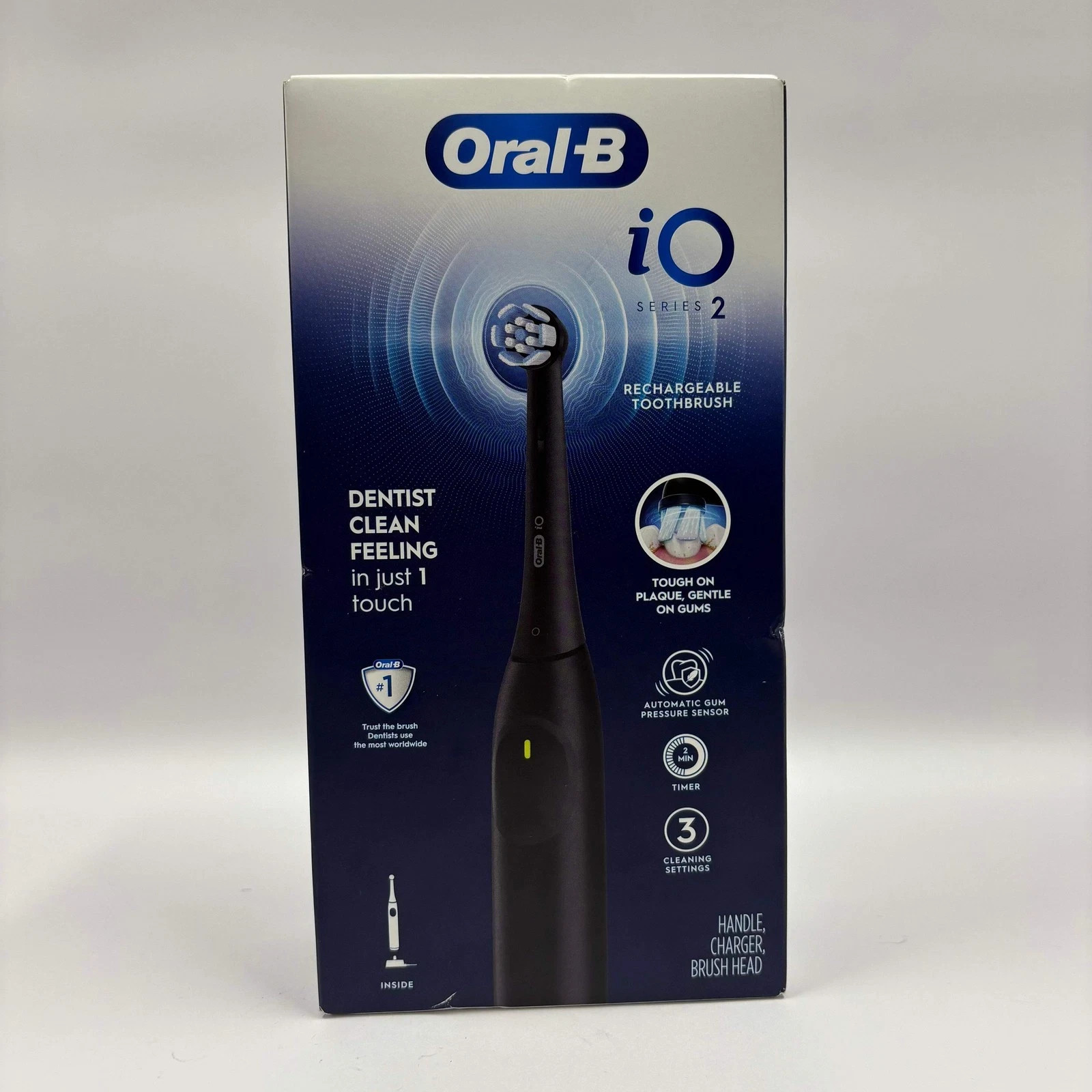 Oral-B iO Series 2 Rechargeable Electric Toothbrush ~ Night Black ~ NEW + SEALED