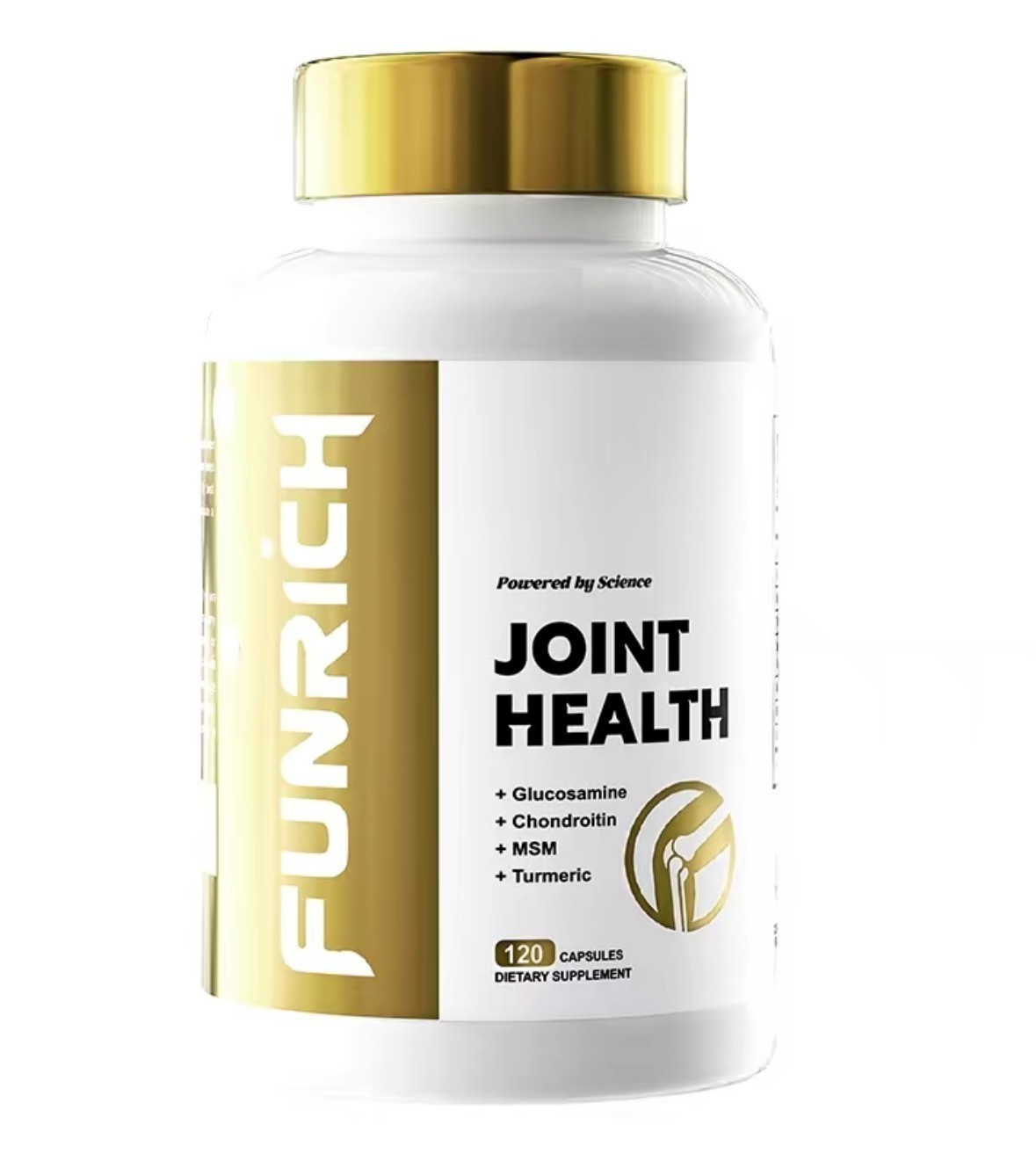 FUNRICH Joint Health Formula-120 Capsules Glucosamine,Chondroitin,MSM & Turmeric