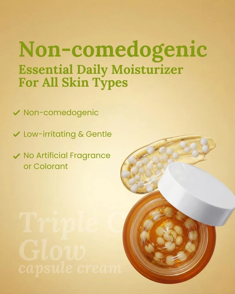 Suroskie Triple C Glow Capsule Cream Hydrated Glowing and Even Looking Skin 60 g