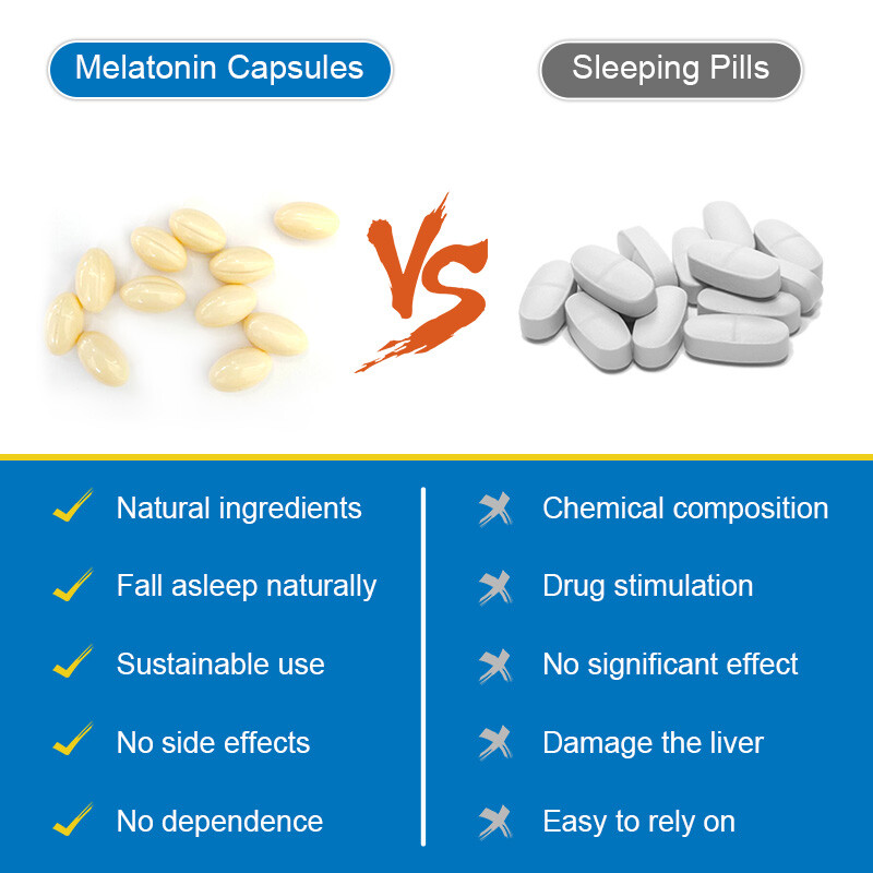 Natural Sleep Aid Capsules – 10/60/120pcs, Support Healthy Sleep Patterns 10mg