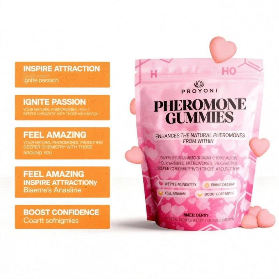 ProYoni Pheromone Gummies 60ct Mixed Berry, Boost Natural Pheromones From Within