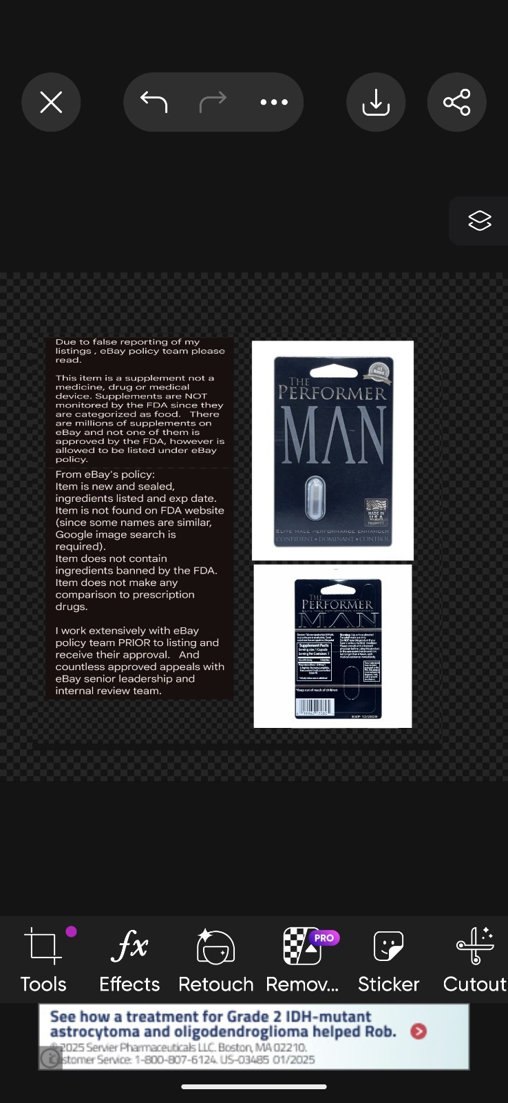 (6 pills X Platinum+$20 BONUS Kinky Kong!) Male supplement natural enhancement