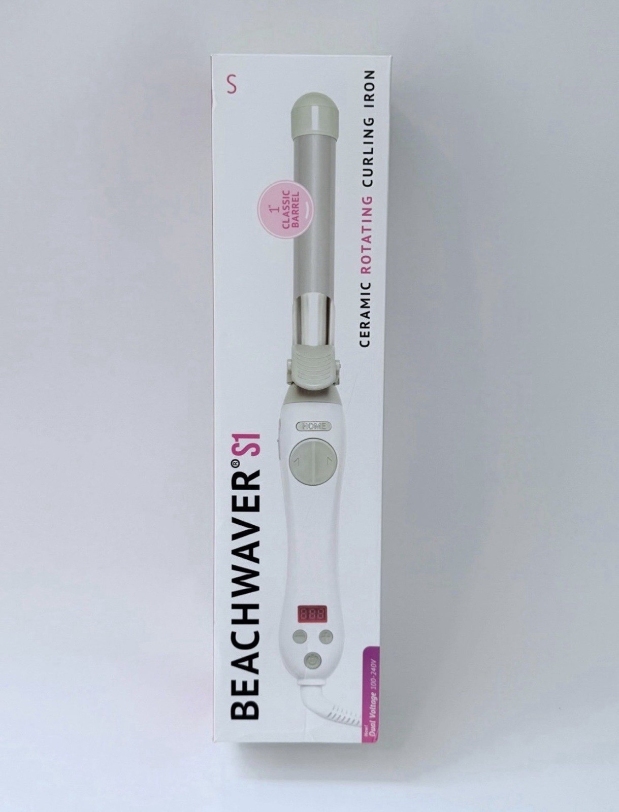 Beachwaver S1 Ceramic Curling Iron Rotating 1″ Classic Barrel