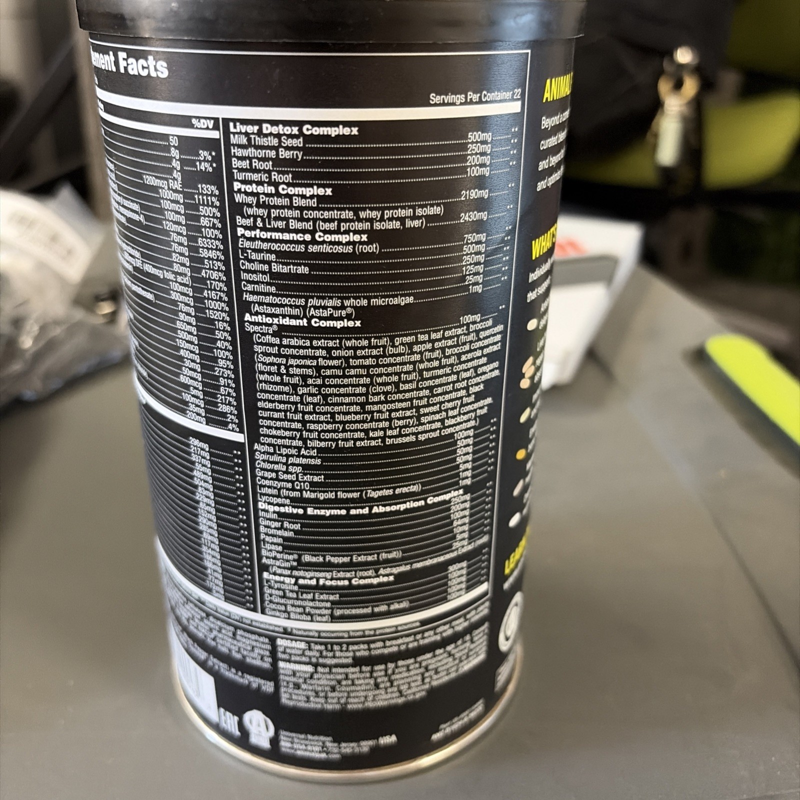 Universal Nutrition Animal Pak Convenient All-in-One Vitamins Powder 44 Packs