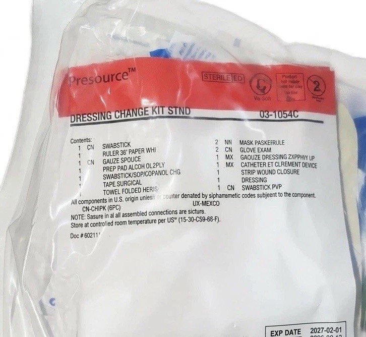 3 Cardinal Health ProSource Sterile Dressing Change Kits 03-1054C Exp 02/2027