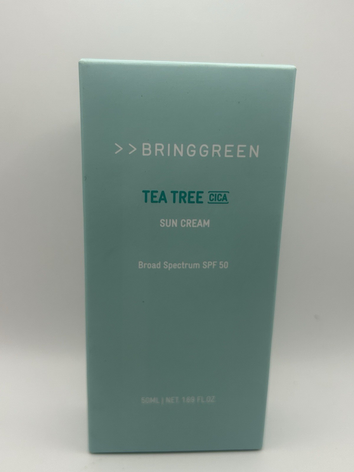 BRINGGREEN Tea Tree Cica Sun Cream SPF 50 Broad Spectrum 50mL Exp 2027-03-13