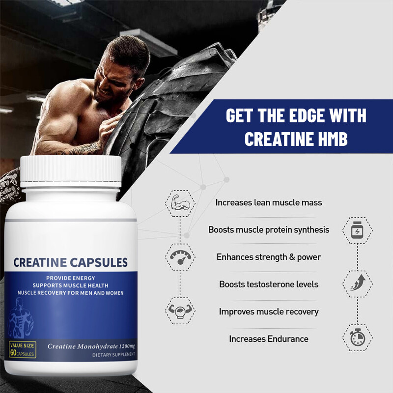 Muscle Support Capsules With Thiamin Riboflavin, Boosts muscle protein synthesis