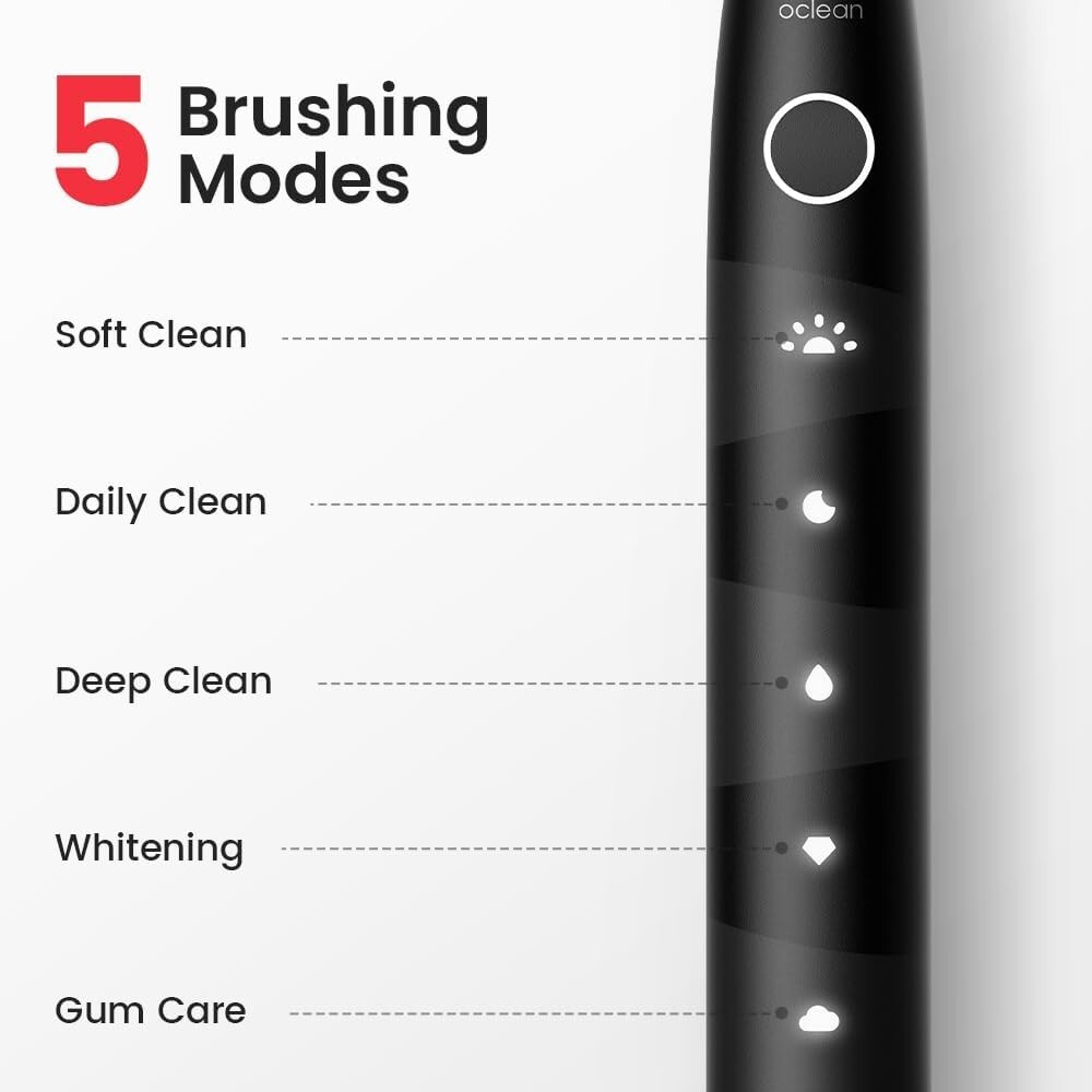 Oclean Electric Sonic Toothbrush for Adults, 6 Brush Heads, Travel Case, 5 Model