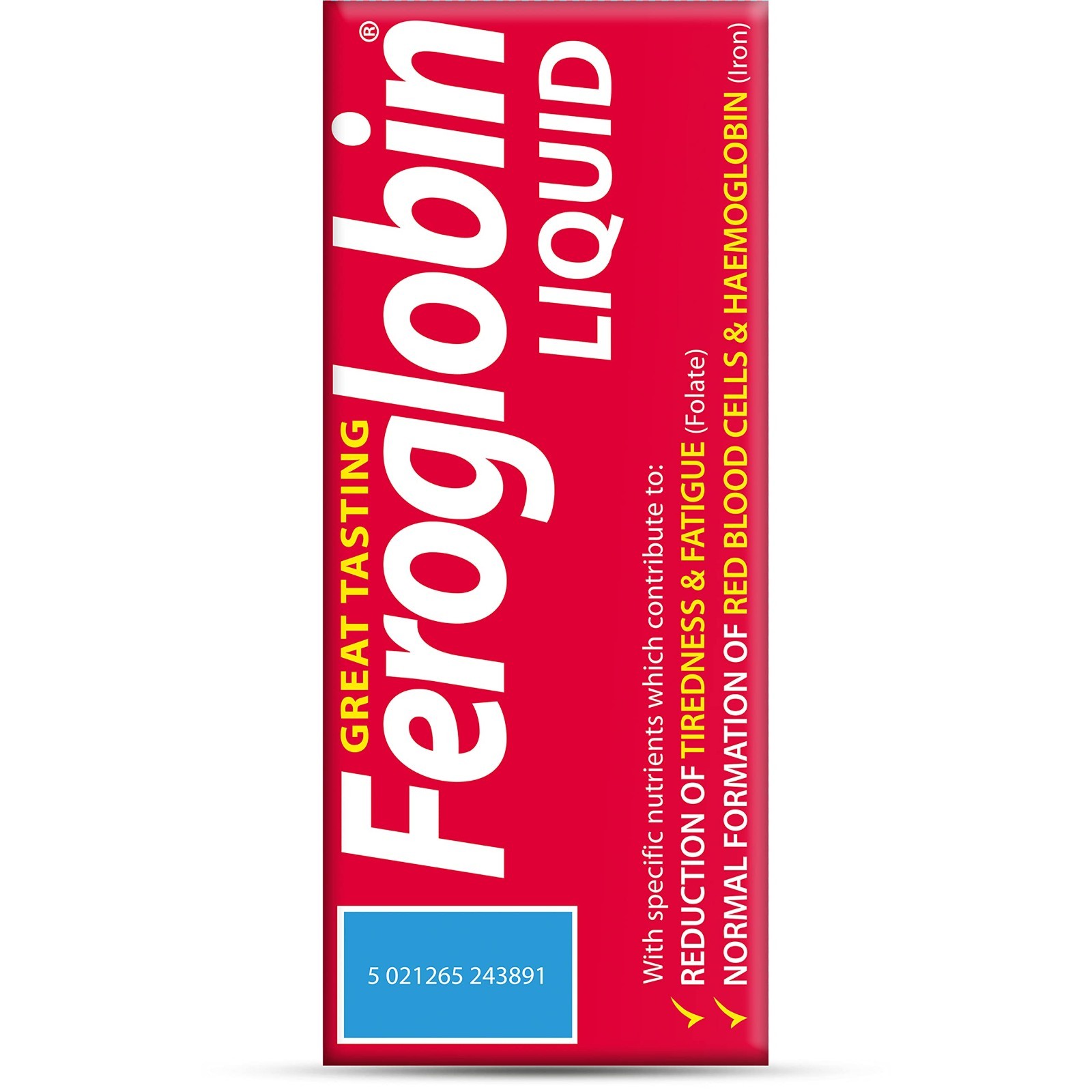 Organic Feroglobin Liquid 500ml – Iron Supplement for Energy & Vitality, Vegan-F