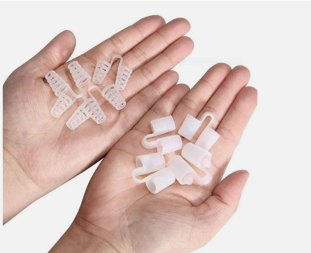 8 Pcs Silicone Anti Snore Nasal Dilators Apnea Aid Device Stop Snoring Nose Clip
