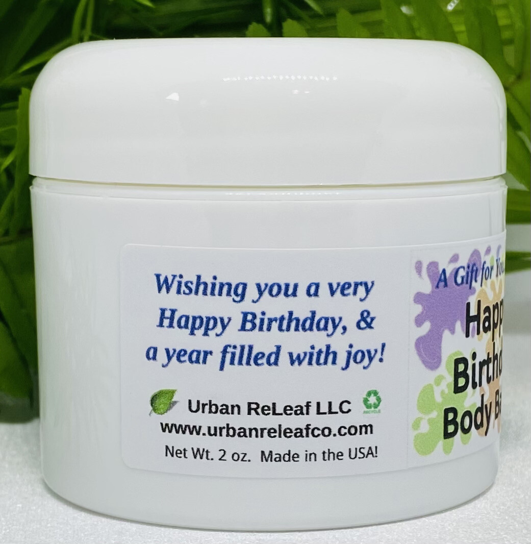 Urban ReLeaf Happy Birthday Body Balm! Fresh Gift Special Present Gender Neutral