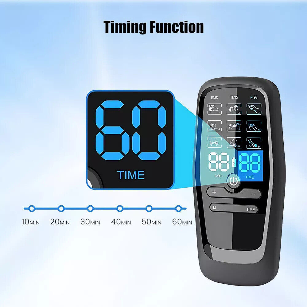 Tens Unit Machine Muscle Stimulator Electrotherapy Device Rechargeable USA