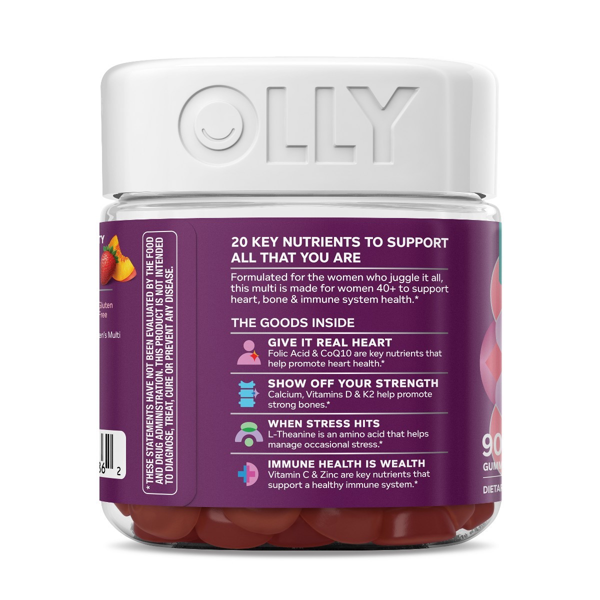OLLY Women’s 40+ Multivitamin Gummies – 90ct