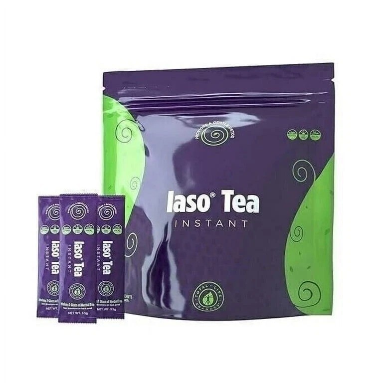 TLC Total Life Changes IASO Natural Detox Instant Herbal Tea (Pack of 1)25 Count