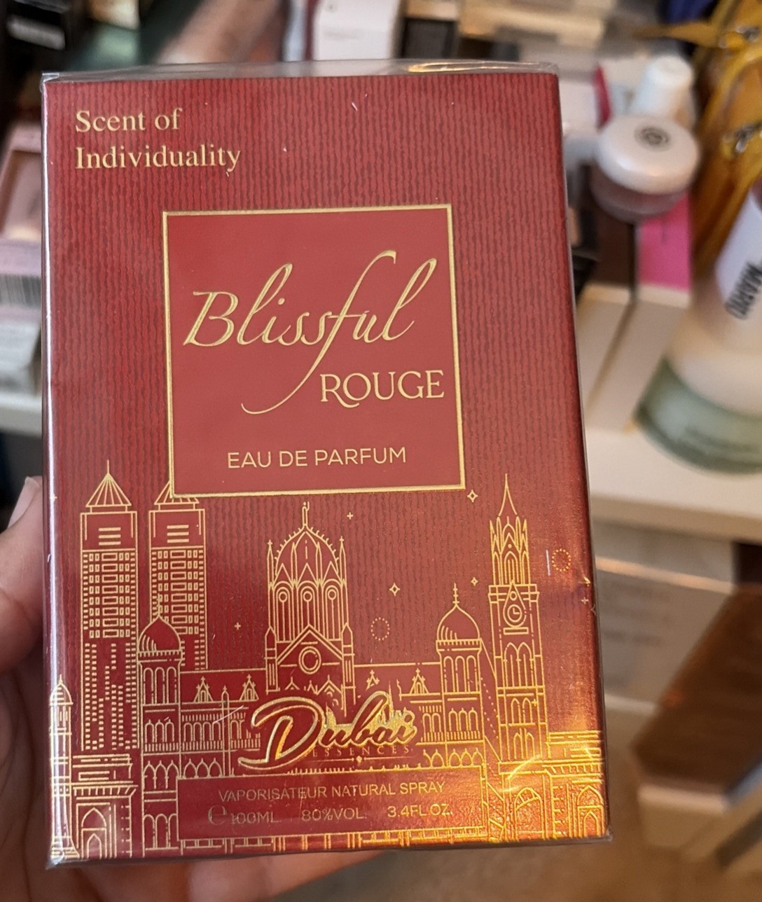BLISSFUL ROUGE EAU DE PARFUM SPRAY 3.4 OZ FRAGRANCE FROM FRANCE !