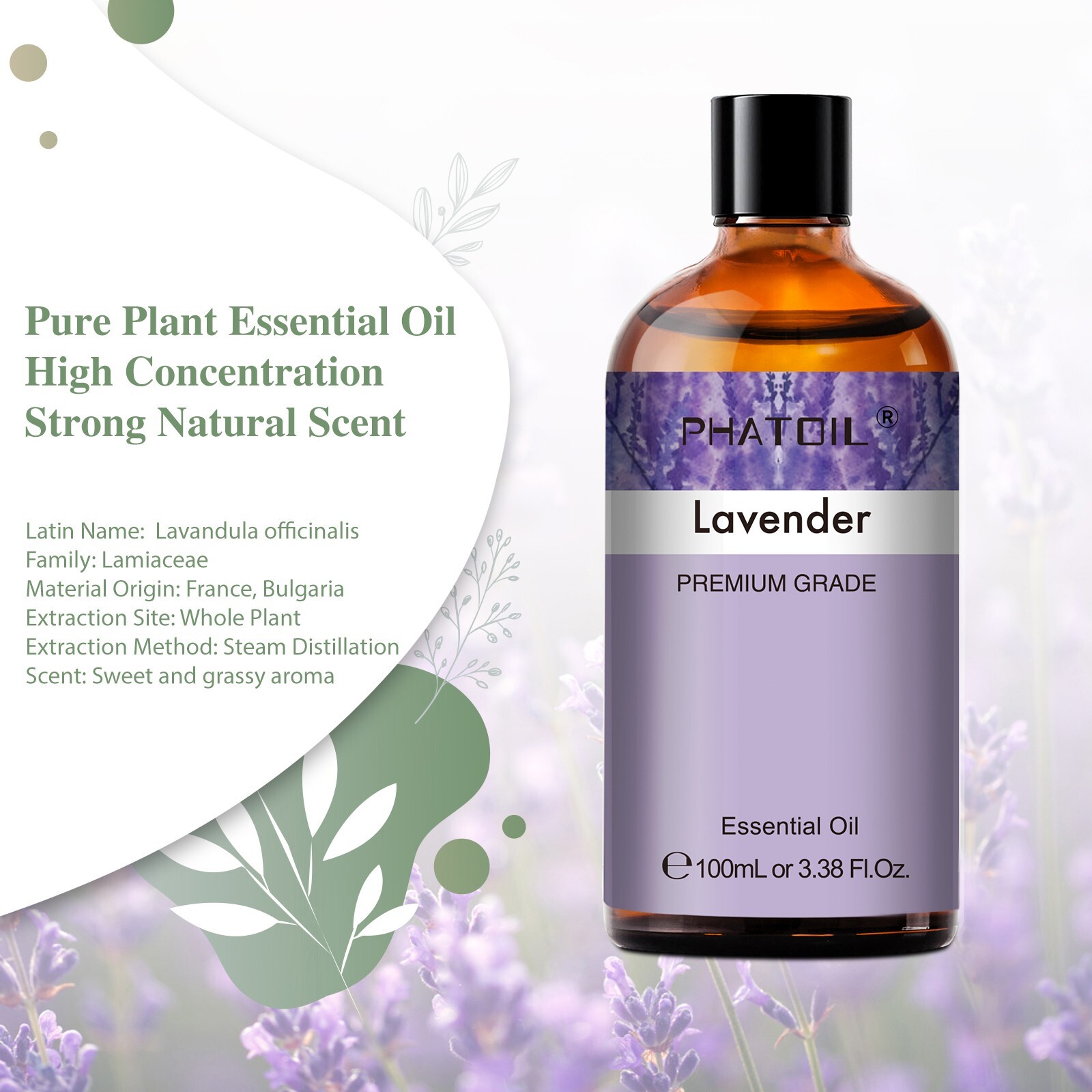 100mL Pure Essential Oils – Premium Grade Oil -Natural Aromatherapy Diffuser Oil