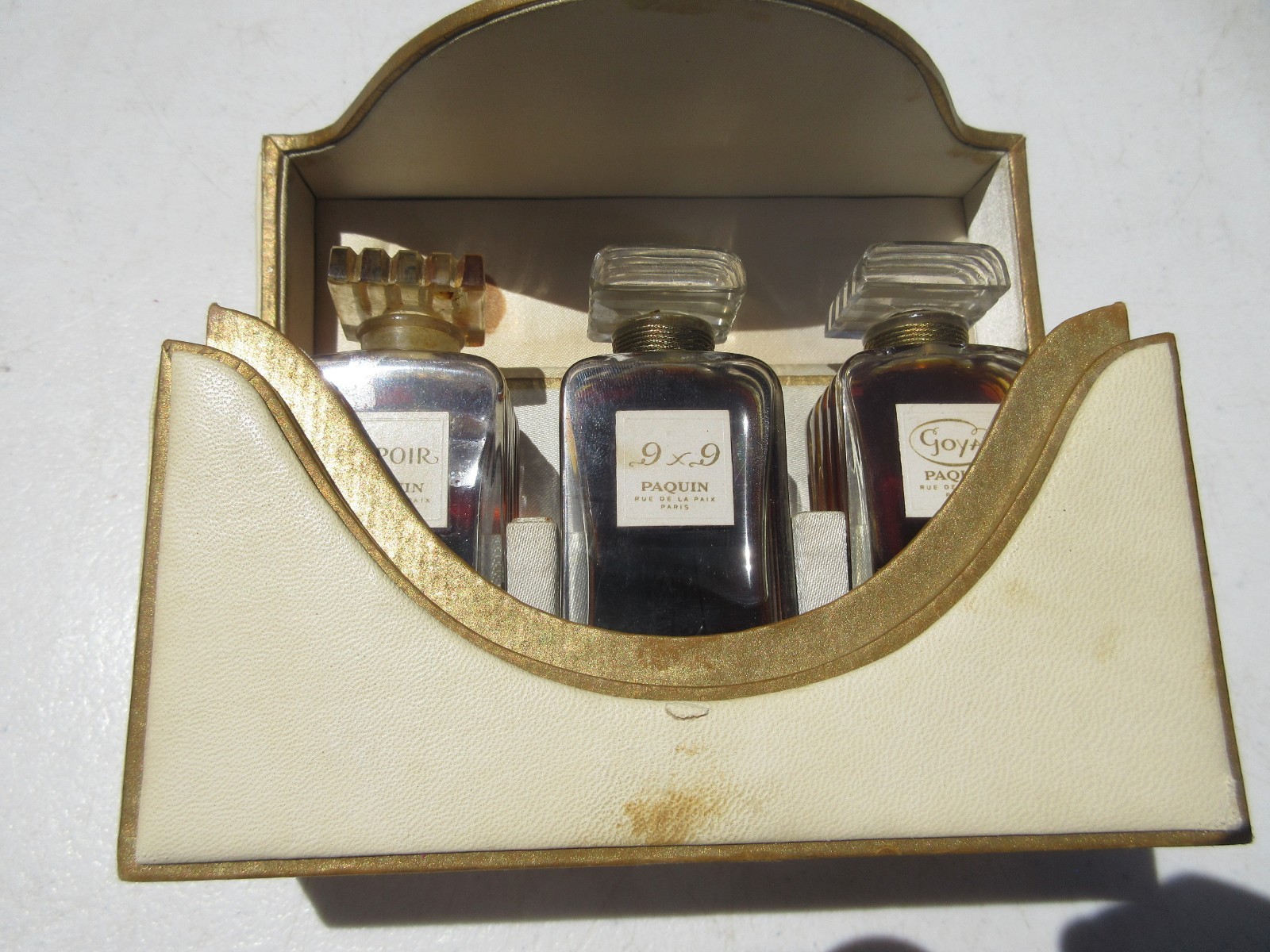 3 Vintage French Parfum by Paquin – ESPOIR – GOYA – 9X9 Perfume