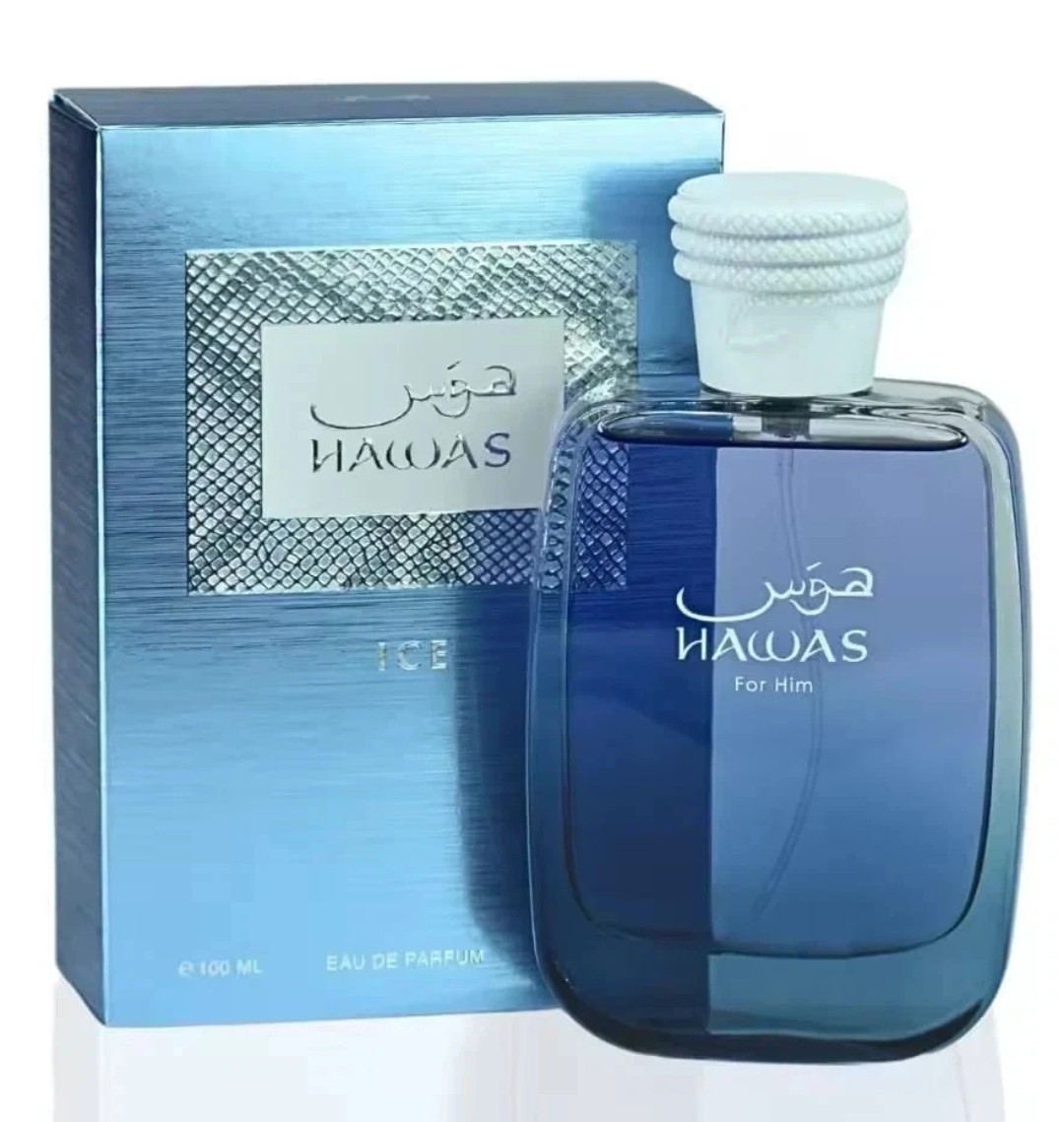 Hawas Ice Eau de Parfum 3.4 oz / 100 ml Spray for Men