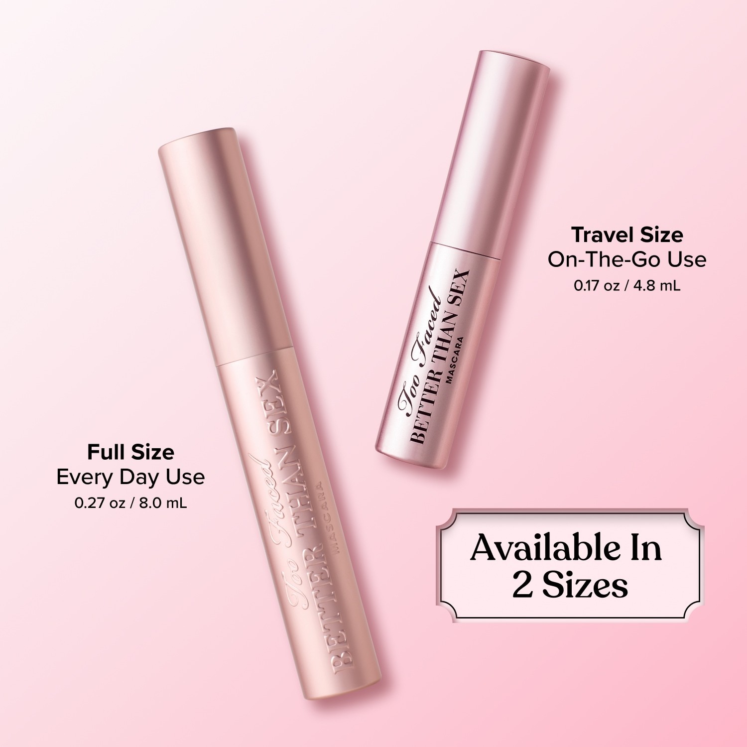 NWT Too Faced Better Than Sex Volumizing Mascara