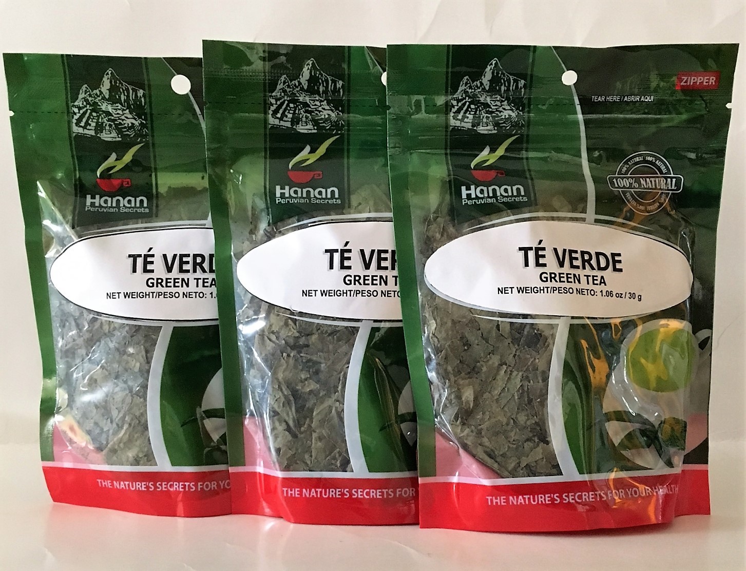 Te Verde (Green Tea ) 3 Bags (30 grs/bag)