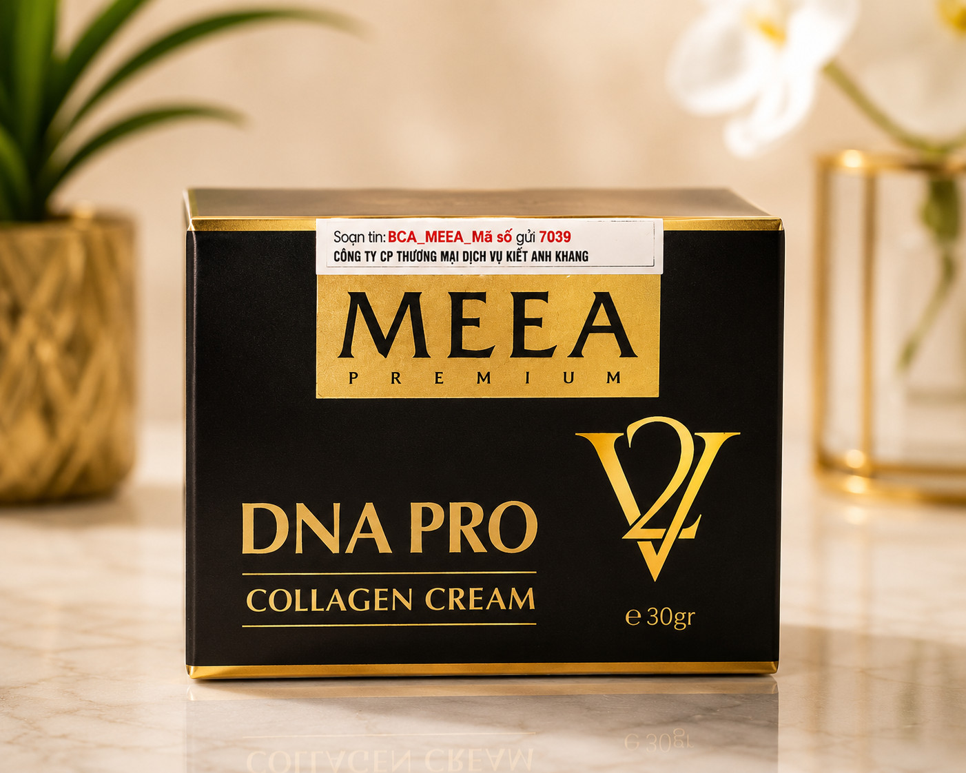 MEEA DNA PRO Collagen Cream + Bakuchiol Serum Anti-Aging Face Skincare Set