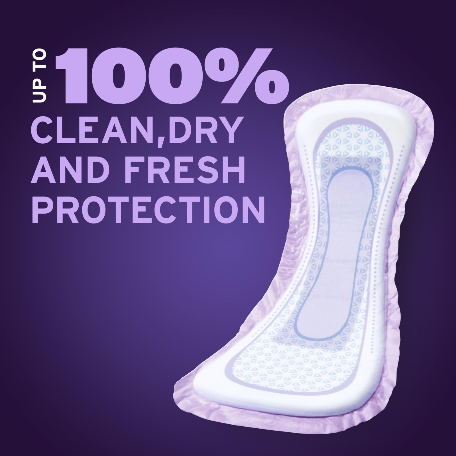 Overnight Incontinence & Postpartum Pads, Extra Coverage, 72 Count, Bladder Leak