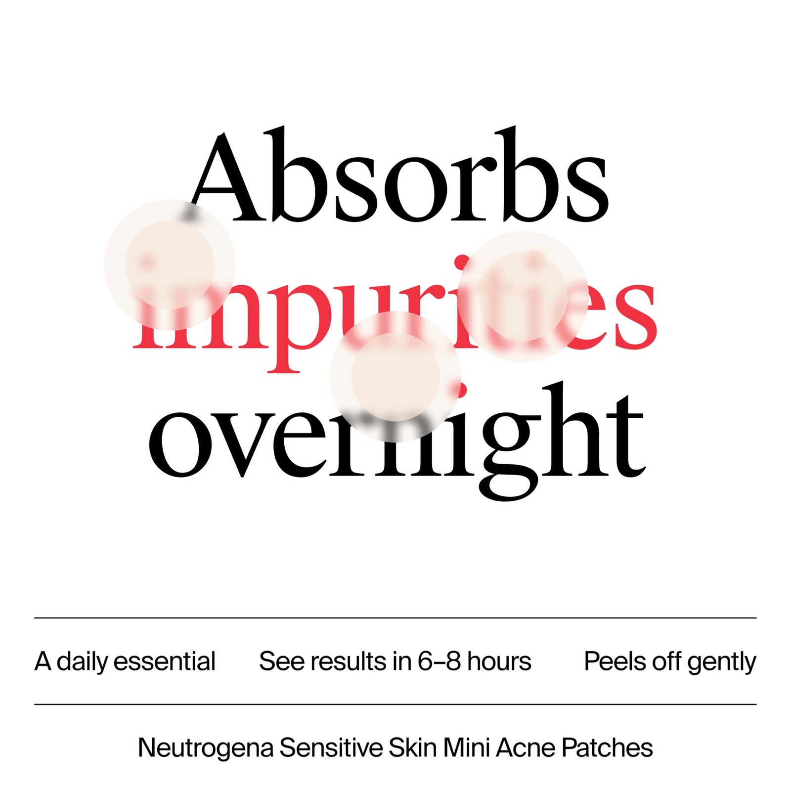 Spot Patches Hydrocolloid Treatment Sensitive Skin 36 ct Neutrogena Acne 6-8