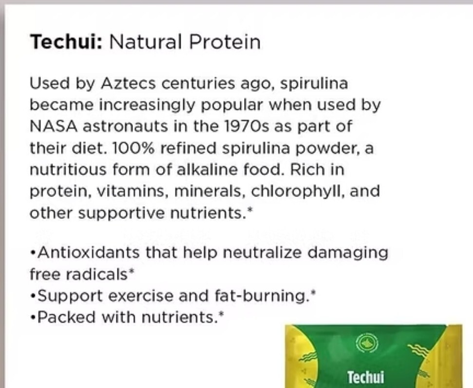 Techui Superfood Capsules Protein Supplement 90 Capsules TLC Total Life Changes