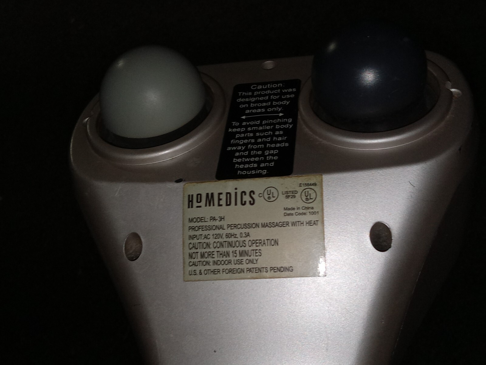 Homedics Professional Percussion Massager w/ Heat – Model PA-3H