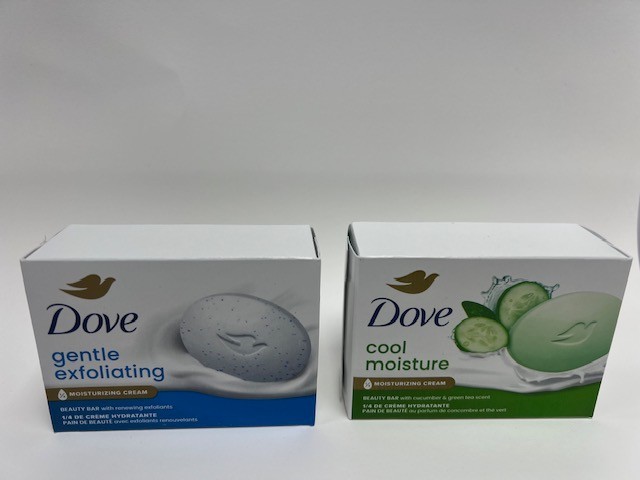 Dove Soap Beauty Bar 6 Bars, 106 g each, total 636 g, Cool Moisture Gentle Exfo