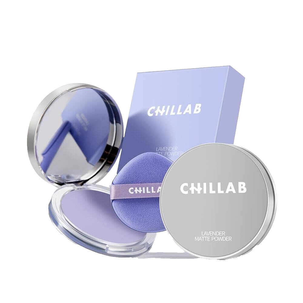 3x CHILLAB Lavender Matte Powder oil-control dust-free purple – sweat-proof 10g