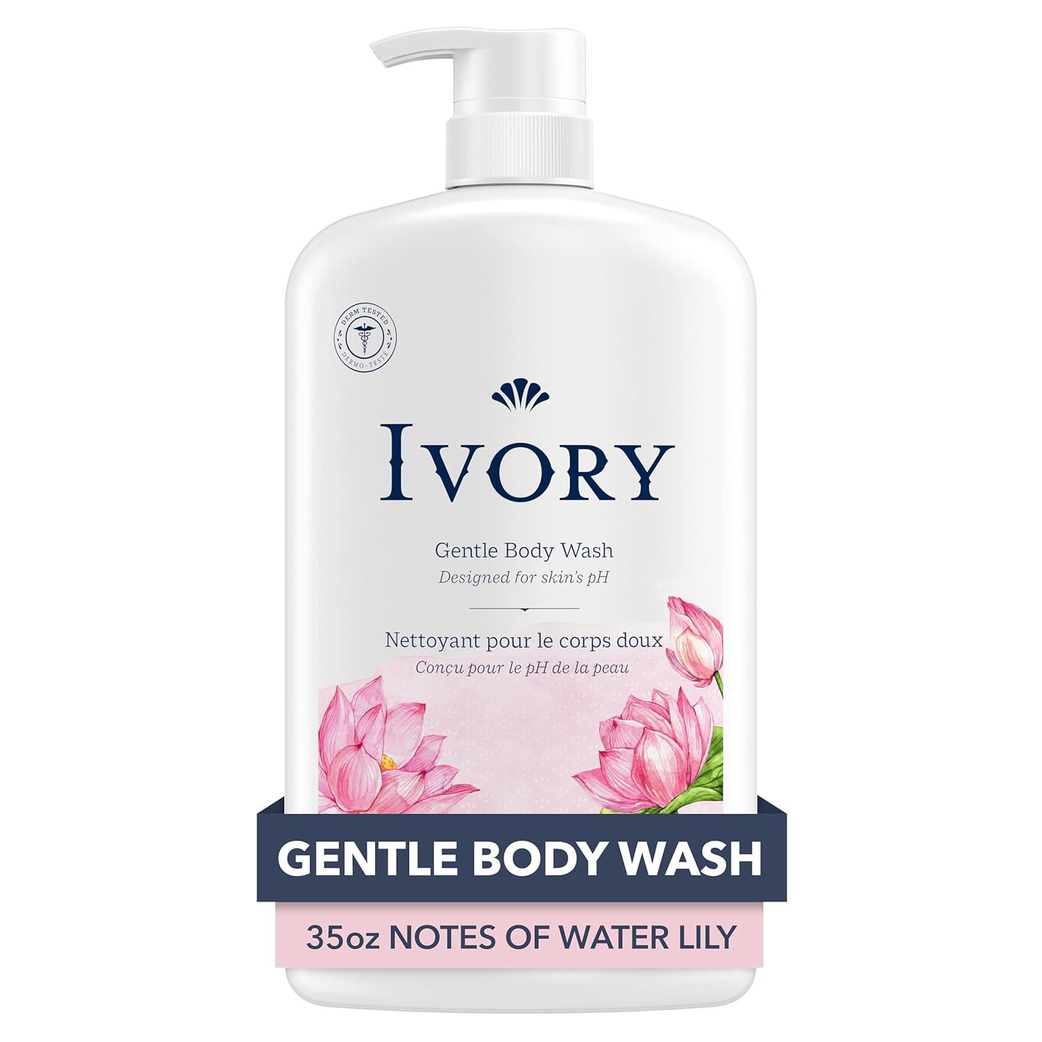 Ivory Body Wash, Designed for the Whole Family, Gentle 35 Ounce (Pack of 1)