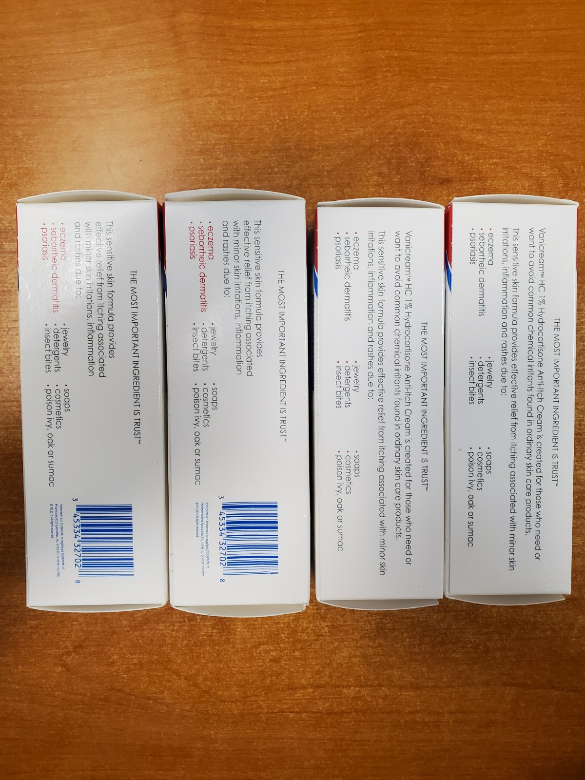 4 Pk: Vanicream HC 1 % Hydrocortisone Cream Sensitive Skin (Exp 4/30/26) 7028