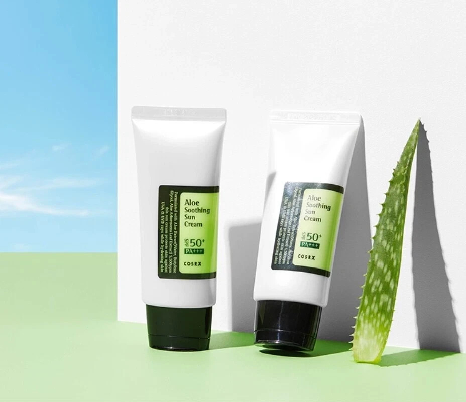 COSRX Aloe Soothing Sun Cream 50ml SPF50+ PA+++ Korean Cosmetics Beauty