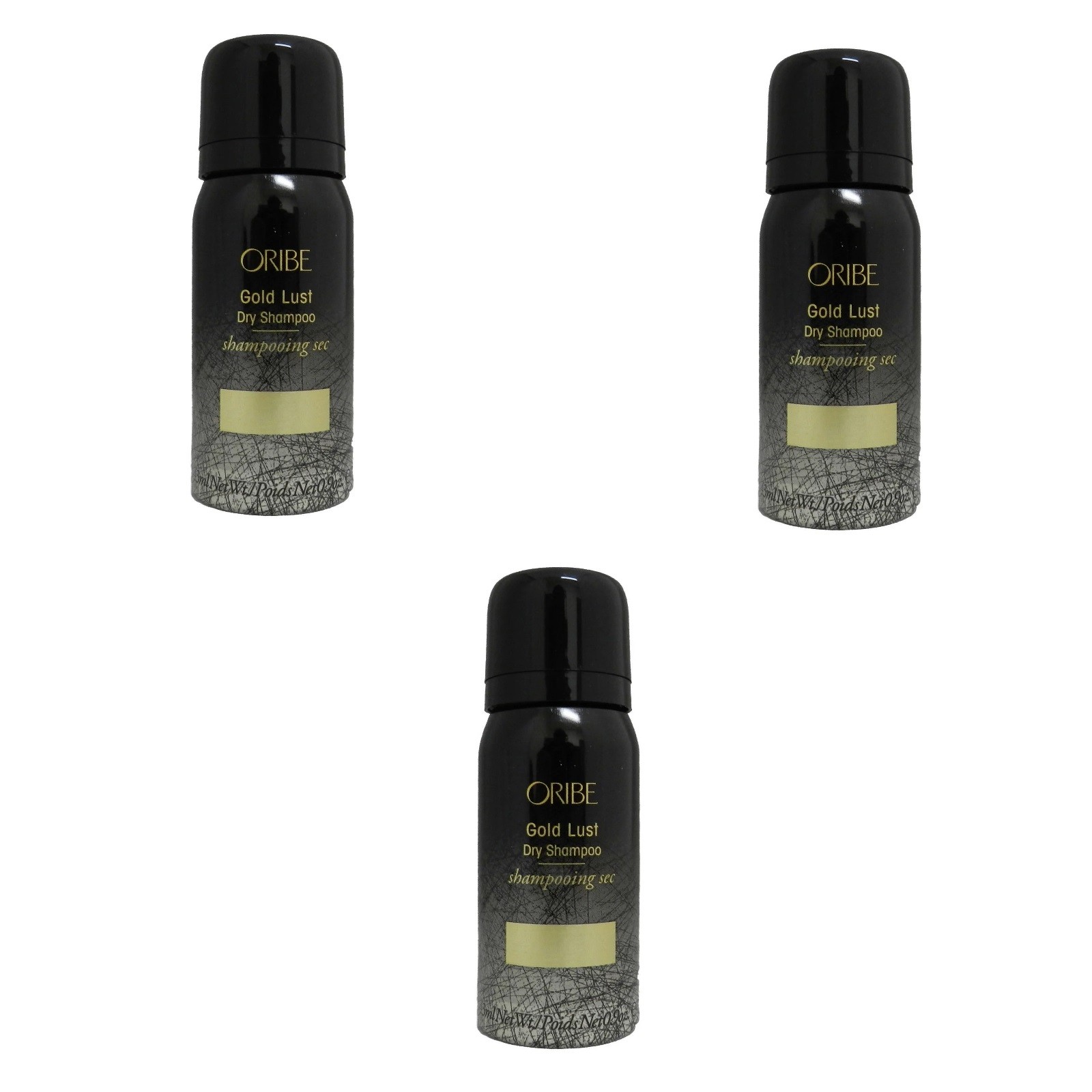 Oribe Gold Lust Dry Shampoo MINI 0.9 oz Travel Size PACK Of 3 3 pcs