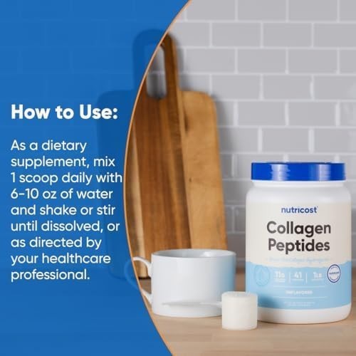 Collagen Peptides Powder 1LB Grass Fed Unflavored